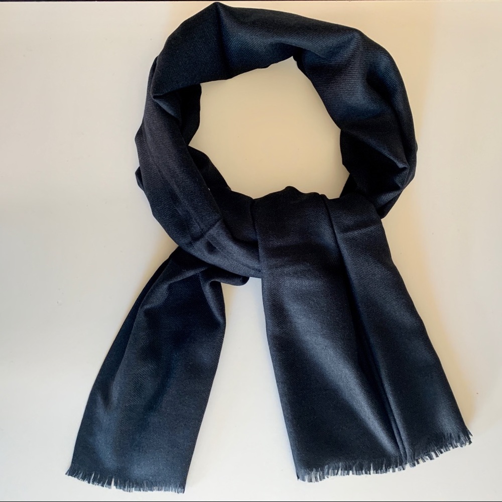 Belle France Accessories Cashmere Black Scarf *NWT